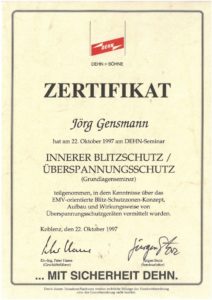 1997.10.22 Gensmann Jörg Dehn Innerer Überspannungsschutz Kopie